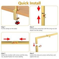 Adjustable Tabletop Arch Stand with Clamps
