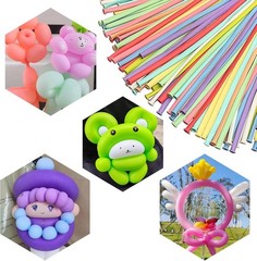 200 PCS Latex Twisting 260Q Magic Balloons – Assorted Color Long for Animal Shap