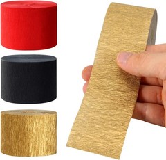 Red-Black Gold Casino-Theme Party-Decorations Streamers – 9 Rolls Graduation …