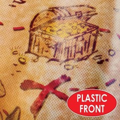 Authentic Aged Parchment Treasure Map Decoration – Ideal for Pirate Celebrations