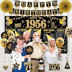 70th Birthday Decorations Kit for Men Women
