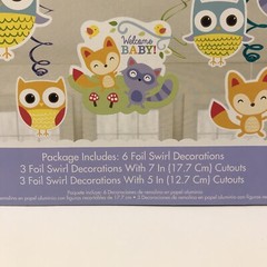 BABY SHOWER Woodland Welcome DECORATIONS Party Supplies Bundle Of 3! New!