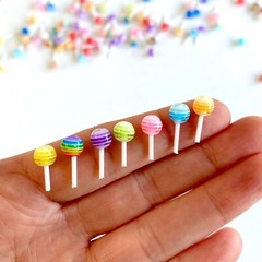 20 Lollipop Candy Nail Art decorations Kawaii miniature Scrapbooking Sweet Charm