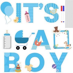 Versatile ‘IT’S A BOY’ Yard Signs Set for Gender Reveal and Baby Shower Parties