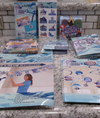 Huge Small Foot Theme Birthday Party Supplies, All Sealed, 29 Items In Lot