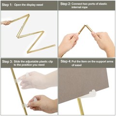 Easel Stand for Wedding Sign Poster 63» Instant Display Floor Adjustable Met…