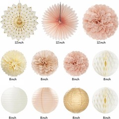 Champagne Gold Boho Engagement Decor Kit – 21PCS Beautiful Party Essentials