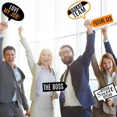 29 pcs Office Photo Booth Props, Funny Adult Work Party Props for Office Cele…