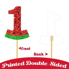 One In A Melon 1st Birthday Centerpiece Sticks Watermelon Party Decorations