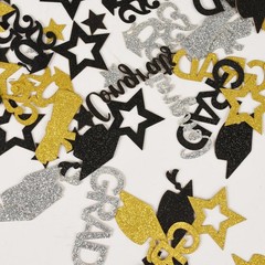 100 PCS Graduation Certificate Done Doctoral Cap Party Table Confetti