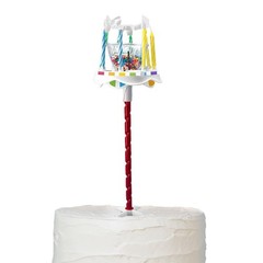 BEST PARTY EVER! Sprinkle Fountain Birthday Candle with 32 Medium, Multicolor