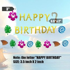 Delightful Moana Party Decoration Set – Banner and Topper for Kids’ Birthdays