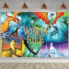 Wings of Fire Party Supplies Backdrop Banner Poster Vinyl Girls Birthday Gift
