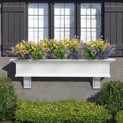 Hananona 24 Pcs Artificial Flowers Outdoor, Faux Artificial Plants UV Resista…