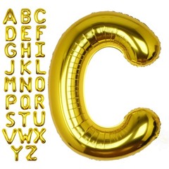 40Inch Gold Letter Balloon Foil Helium Letter Balloons A-Z Giant Large Mylar …