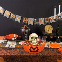 Fall Candy Bowl Halloween Salad Bowls Pumpkin Fruit for Parties Office