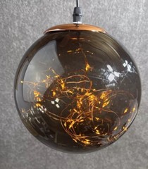 Lumineo Ball Light Decoration 80 Warm White LEDs 20cm (7.9”)D. -5m (16.4’) Cord