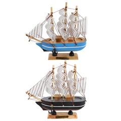 Abaodam Sailboat Cake Topper Wooden Decor 2pcs – Handmade Nautical Boat Cake …