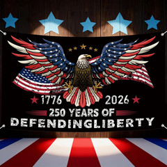 250Th Anniversary Banner American 1776-2026 Backdrop 250 Year Patriotic Banner 4