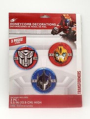 Transformers Honeycomb Hanging Decoration (3 Pieces) 5.5 IN. Backdrop Party Kid