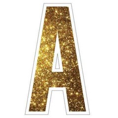18” Sparkle Alphabet Yard Sign Letters, Bebas Font, 26pcs, 52 Stakes