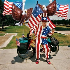 4 PCS Flag Balloons Eagles Balloon, Large 3D Eagle Balloon Patriotic Balloons…