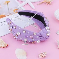 Mermaid Purple Headband Knotted Headband for Women Mermaid Tail Purple- Style 2