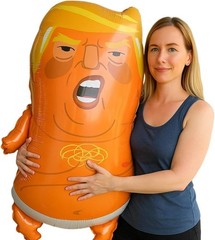 Funny Jumbo Orange Baby Blimp 47.2in Inflatable Balloon for Birthday Party Gift