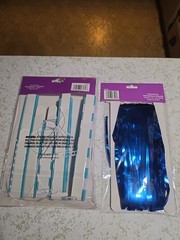 New Never Opened Party Pack – Blue – 6 Piece Fans & Foil Curtain