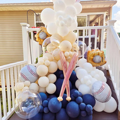 Baseball-Balloon 10PCS 18In Sports Theme Foil Balloons Baseball Glove Design Bal