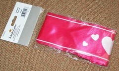 Big Sister Pink Satin Sash White Lettering Hearts Design Fast Shipping