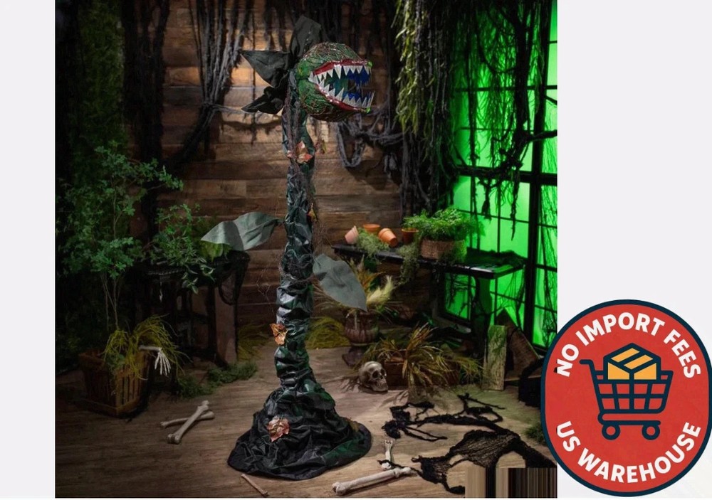 6 Ft. 2″ Animated Standing Talking Carnivorous Plant Halloween Decoration