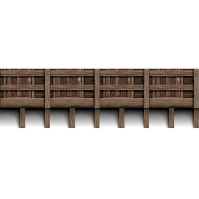 Balcony Border Western Accessory Saloon 30-Foot Backdrop Plastic 24″ x 30′