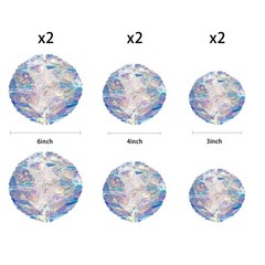 Iridescent Honeycomb Ball Decorative Hanging Ornaments Foil Ceiling Flowers
