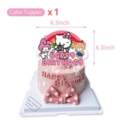 Hello Kitty Birthday Party Supplies Balloons Cake Top Banner Decorations Set