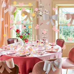 100PCS Pink Bow Confetti Bow Party Confetti She Is Trying the Knot Table Confett