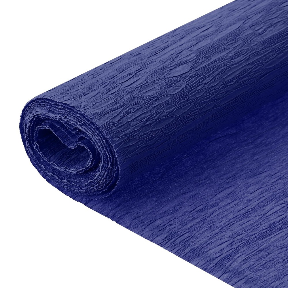 Dark Blue Crepe Paper Roll 2 Pack 7.9ft x 20 Inch for Party Streamers