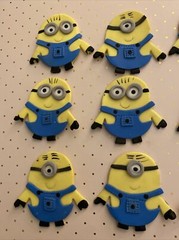Minion Embellishments / Cold Porcelain minions /Cupcake Decor
