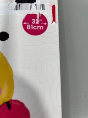 Prima Bee Mine Metallic Balloon 32″ Yellow Red Inflatable For Air Or Helium NEW