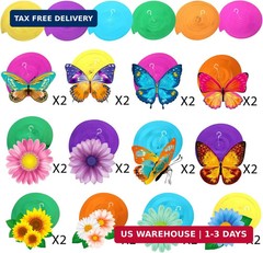 30 Pcs Flowers Butterfly Hanging Swirl Decorations, Spring Summer Mother’s Day S