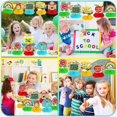 8 PCS Back to School Decorations First Day of Kindergarten Items | Paper Honeyco