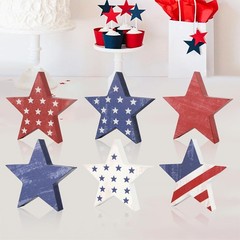 Chic Vintage Star Decorations Set – Perfect for Independence Day Celebrations