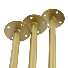 Gold Steel Freestanding Backdrop Stand Adjustable 1.5 × 3m To 3 × 6m For Wedding