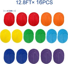 205Ft Rainbow Party Decorations Big Polka Dots Tissue Paper Backdrop Streamer