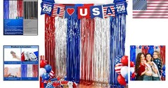 Vibrant American Flag Streamers 2-Pack – Indoor & Outdoor 4th of July Decor