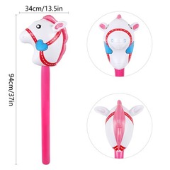 Inflatable Stick Horse Costume – Pony/Halloween/Western Cowboy/Horse Baby Sho…