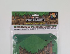 Mojang Minecraft Happy Birthday Banner Party Decorations Card Board