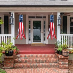 40-Inch Heavy-Duty American Flag Windsock – Perfect for 4th of July Decor