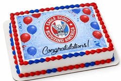 Eagle Scout 1/4 Cake Topper – Congratulations Eagle Scout Cake Decoration for…