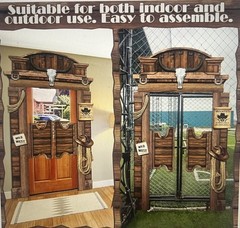Wild West Party Decorations Cowboy Cowgirl Photo Booth Prop Saloon Door 85″x45″